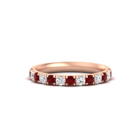 half-carat-french-pave-diamond-band-with-ruby-in-rose-gold-FD9331ROBGRUDR-0.50CT-NL-RG