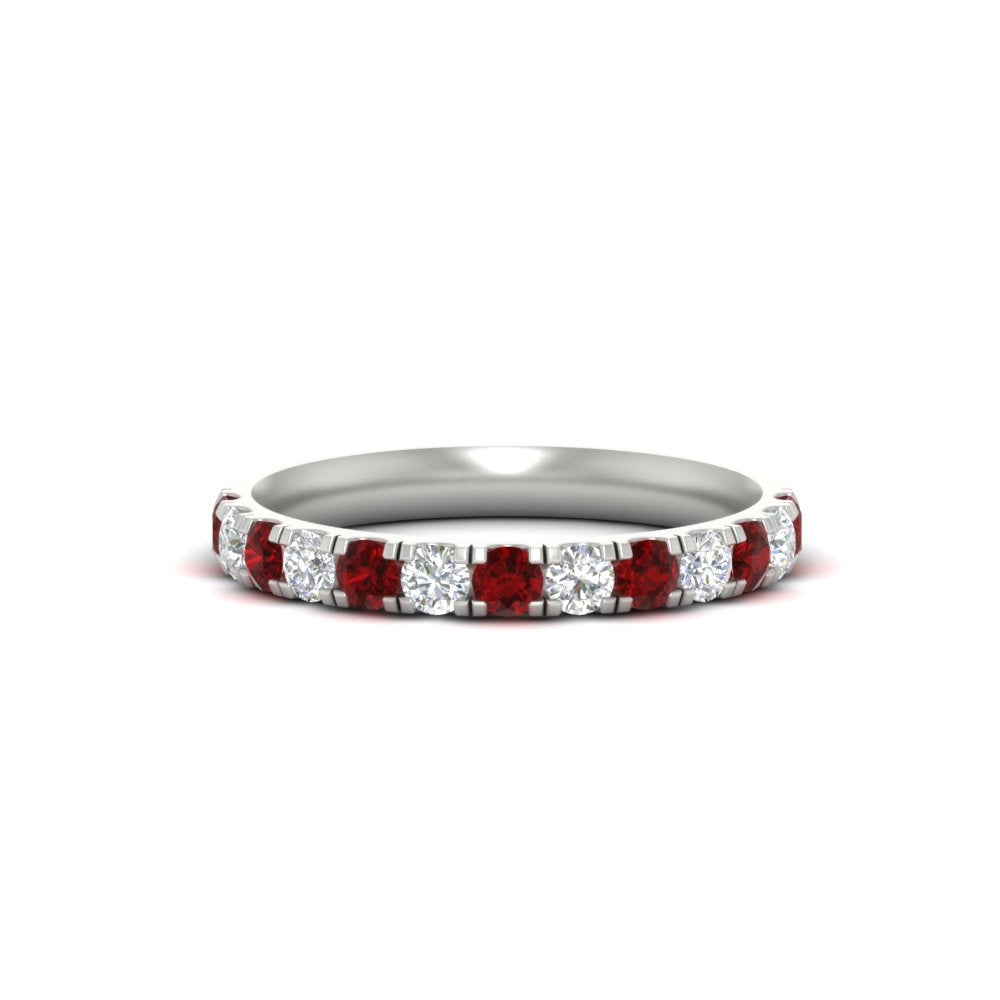half-carat-french-pave-diamond-band-with-ruby-in-white-gold-FD9331ROBGRUDR-0.50CT-NL-WG
