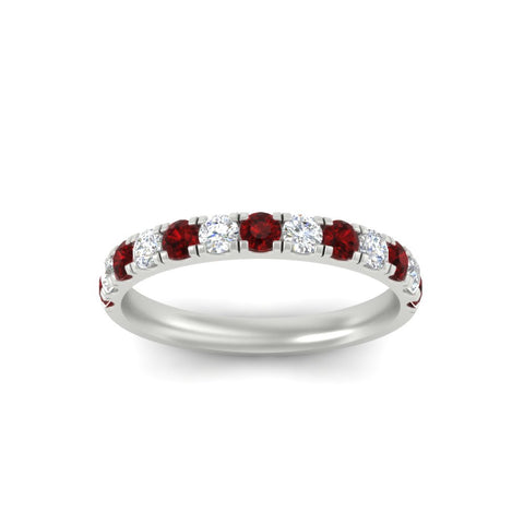 half-carat-french-pave-diamond-band-with-ruby-in-white-gold-FD9331ROBGRUDRANGLE5-0.50CT-NL-WG