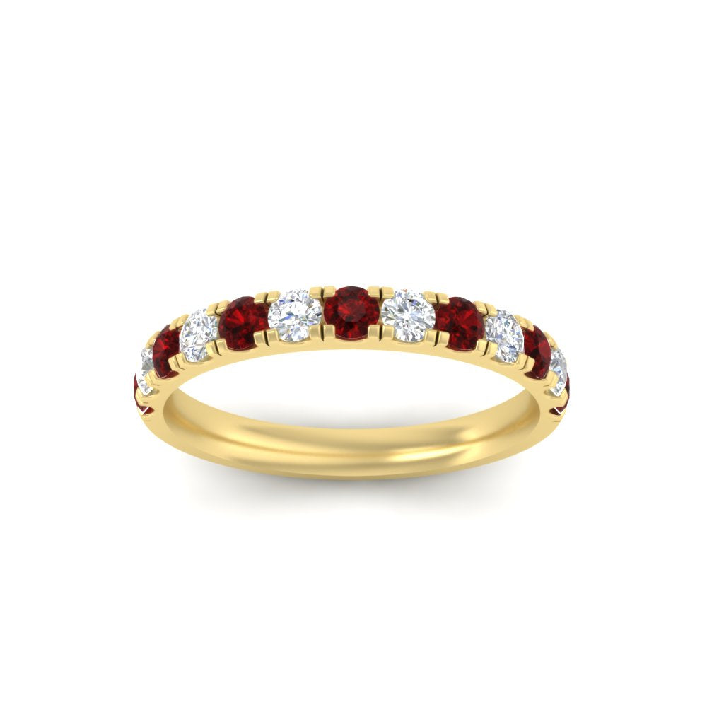half-carat-french-pave-diamond-band-with-ruby-in-yellow-gold-FD9331ROBGRUDRANGLE5-0.50CT-NL-YG