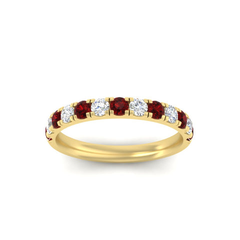 half-carat-french-pave-diamond-band-with-ruby-in-yellow-gold-FD9331ROBGRUDRANGLE5-0.50CT-NL-YG