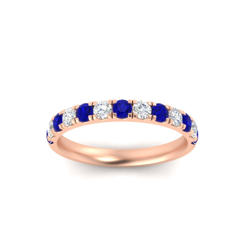 half-carat-french-pave-diamond-band-with-sapphire-in-rose-gold-FD9331ROBGSABLANGLE5-0.50CT-NL-RG
