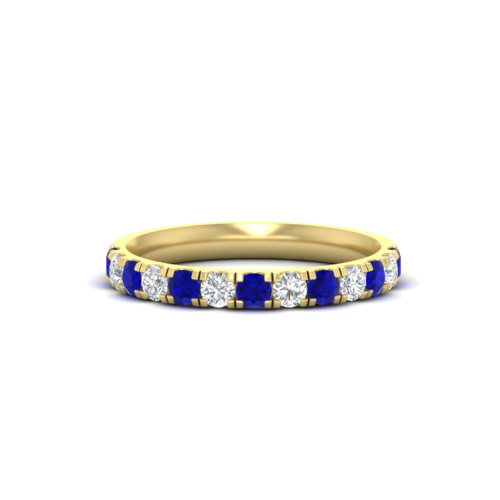 half-carat-french-pave-diamond-band-with-sapphire-in-yellow-gold-FD9331ROBGSABL-0.50CT-NL-YG