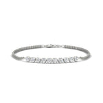Load image into Gallery viewer, half-carat-gold-chain-bar-diamond-bracelet-in-platinum-FDBRC10587ROANGLE1-0.50CT-NL-WG.jpg?v=1775623743