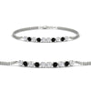 Load image into Gallery viewer, half-carat-gold-chain-bar-diamond-bracelet-with-black-diamond-in-white-gold-FDBRC10587ROGBLACK-0.50CT-NL-WG.jpg?v=1774334805