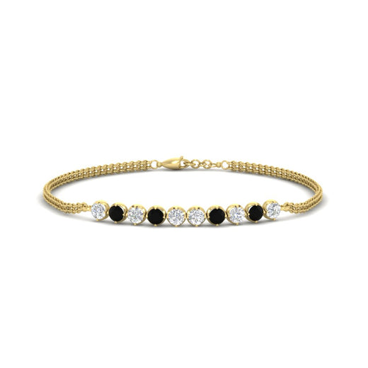 half-carat-gold-chain-bar-diamond-bracelet-with-black-diamond-in-yellow-gold-FDBRC10587ROGBLACKANGLE1-0.50CT-NL-YG.jpg?v=1774334805