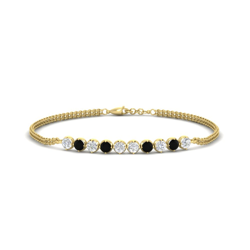 half-carat-gold-chain-bar-diamond-bracelet-with-black-diamond-in-yellow-gold-FDBRC10587ROGBLACKANGLE1-0.50CT-NL-YG.jpg?v=1774334805