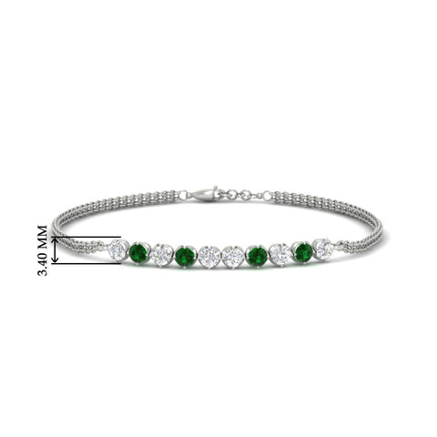 half-carat-gold-chain-bar-diamond-bracelet-with-emerald-in-white-gold-FDBRC10587ROGEMGRANGLE1-0.50CT-NL-WG-HW.jpg?v=1774334805