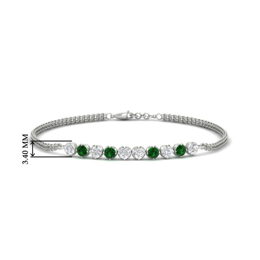 half-carat-gold-chain-bar-diamond-bracelet-with-emerald-in-white-gold-FDBRC10587ROGEMGRANGLE1-0.50CT-NL-WG-HW.jpg?v=1774334805