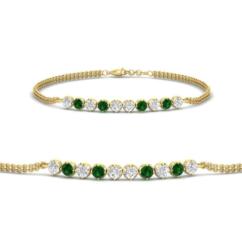 half-carat-gold-chain-bar-diamond-bracelet-with-emerald-in-yellow-gold-FDBRC10587ROGEMGR-0.50CT-NL-YG.jpg?v=1774334805