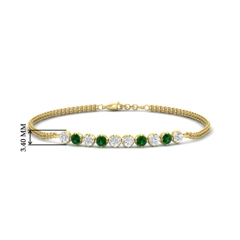 half-carat-gold-chain-bar-diamond-bracelet-with-emerald-in-yellow-gold-FDBRC10587ROGEMGRANGLE1-0.50CT-NL-YG-HW.jpg?v=1774334805