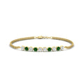 Thumbnail 70 - half-carat-gold-chain-bar-diamond-bracelet-with-emerald-in-yellow-gold-FDBRC10587ROGEMGRANGLE1-0.50CT-NL-YG.jpg?v=1774334805