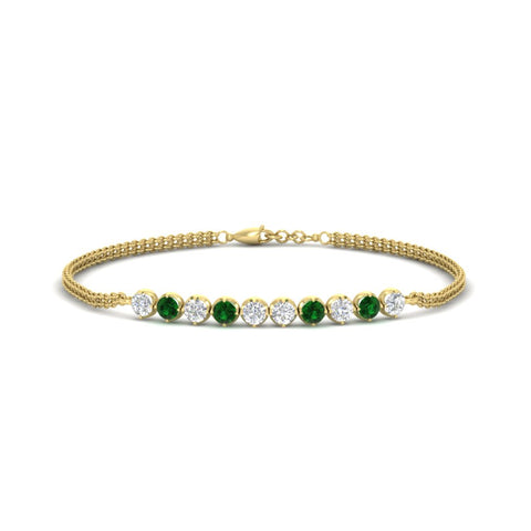half-carat-gold-chain-bar-diamond-bracelet-with-emerald-in-yellow-gold-FDBRC10587ROGEMGRANGLE1-0.50CT-NL-YG.jpg?v=1774334805