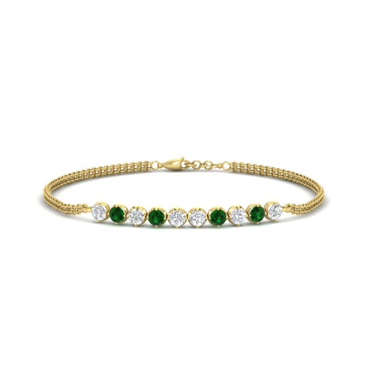 half-carat-gold-chain-bar-diamond-bracelet-with-emerald-in-yellow-gold-FDBRC10587ROGEMGRANGLE1-0.50CT-NL-YG.jpg?v=1774334805