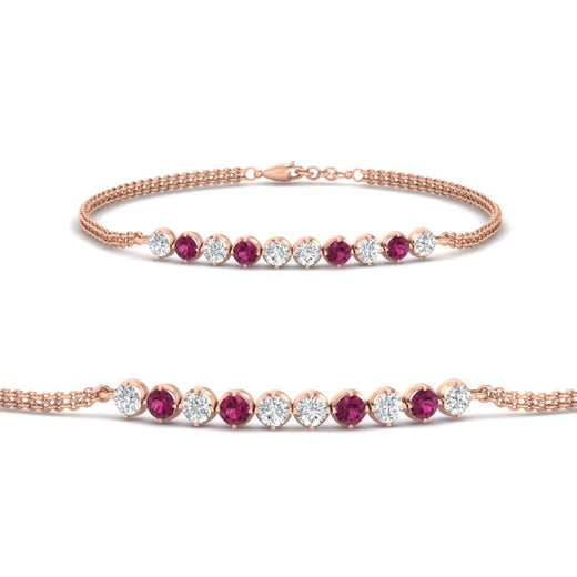 half-carat-gold-chain-bar-diamond-bracelet-with-pink-sapphire-in-rose-gold-FDBRC10587ROGSADRPI-0.50CT-NL-RG.jpg?v=1774334805