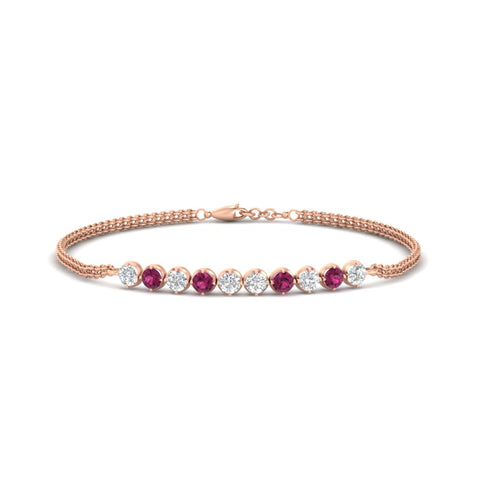 half-carat-gold-chain-bar-diamond-bracelet-with-pink-sapphire-in-rose-gold-FDBRC10587ROGSADRPIANGLE1-0.50CT-NL-RG.jpg?v=1774334805