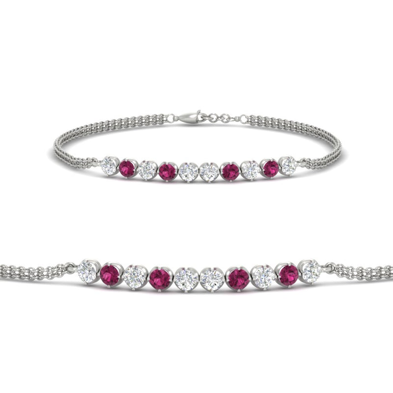 half-carat-gold-chain-bar-diamond-bracelet-with-pink-sapphire-in-white-gold-FDBRC10587ROGSADRPI-0.50CT-NL-WG.jpg?v=1774334805