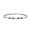 Load image into Gallery viewer, half-carat-gold-chain-bar-diamond-bracelet-with-pink-sapphire-in-white-gold-FDBRC10587ROGSADRPIANGLE1-0.50CT-NL-WG.jpg?v=1774334805
