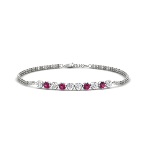 half-carat-gold-chain-bar-diamond-bracelet-with-pink-sapphire-in-white-gold-FDBRC10587ROGSADRPIANGLE1-0.50CT-NL-WG.jpg?v=1774334805