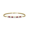 Load image into Gallery viewer, half-carat-gold-chain-bar-diamond-bracelet-with-pink-sapphire-in-yellow-gold-FDBRC10587ROGSADRPIANGLE1-0.50CT-NL-YG.jpg?v=1774334805