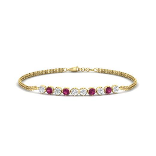 half-carat-gold-chain-bar-diamond-bracelet-with-pink-sapphire-in-yellow-gold-FDBRC10587ROGSADRPIANGLE1-0.50CT-NL-YG.jpg?v=1774334805