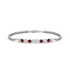Load image into Gallery viewer, half-carat-gold-chain-bar-diamond-bracelet-with-ruby-in-platinum-FDBRC10587ROGRUDRANGLE1-0.50CT-NL-WG.jpg?v=1775623697