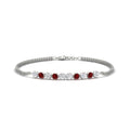 Thumbnail 5 - half-carat-gold-chain-bar-diamond-bracelet-with-ruby-in-platinum-FDBRC10587ROGRUDRANGLE1-0.50CT-NL-WG.jpg?v=1775623697