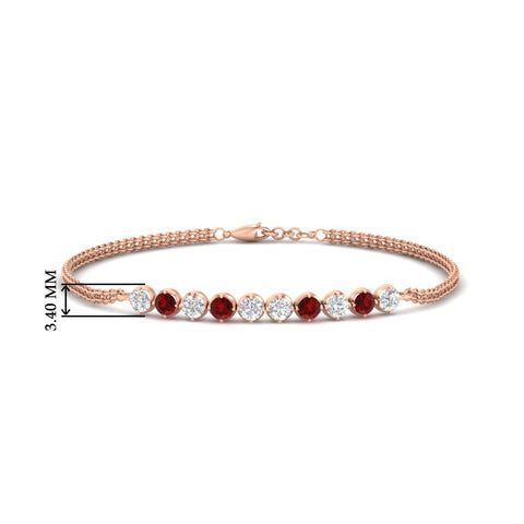 half-carat-gold-chain-bar-diamond-bracelet-with-ruby-in-rose-gold-FDBRC10587ROGRUDRANGLE1-0.50CT-NL-RG-HW.jpg?v=1774334805