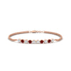 Load image into Gallery viewer, half-carat-gold-chain-bar-diamond-bracelet-with-ruby-in-rose-gold-FDBRC10587ROGRUDRANGLE1-0.50CT-NL-RG.jpg?v=1774334805