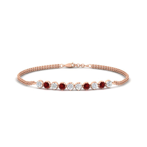 half-carat-gold-chain-bar-diamond-bracelet-with-ruby-in-rose-gold-FDBRC10587ROGRUDRANGLE1-0.50CT-NL-RG.jpg?v=1774334805