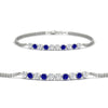 Load image into Gallery viewer, half-carat-gold-chain-bar-diamond-bracelet-with-sapphire-in-white-gold-FDBRC10587ROGSABL-0.50CT-NL-WG.jpg?v=1774334805