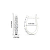 Load image into Gallery viewer, half-carat-graduated-huggies-hoop-earring-in-white-gold-fdear11729angle3-nl-wg-hw