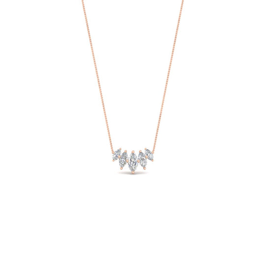 half-carat-graduating-marquise-diamond-necklace-in-rose-gold-FD-NK11130-0.50CT-NL-RG