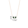 Load image into Gallery viewer, half-carat-graduating-marquise-diamond-necklace-with-emerald-in-rose-gold-FD-NK11130GEMGRANGLE1-0.50CT-NL-RG-HW