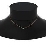 Load image into Gallery viewer, half-carat-graduating-marquise-diamond-necklace-with-emerald-in-FD-NK11130GEMGR-0.50CT-NL-RG
