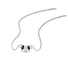 Load image into Gallery viewer, half-carat-graduating-marquise-diamond-necklace-with-emerald-in-white-gold-FD-NK11130GEMGR-0.50CT-NL-WG