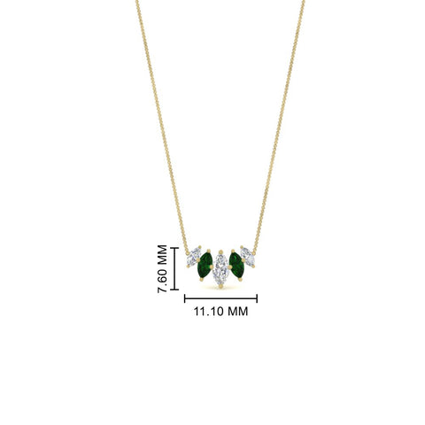 half-carat-graduating-marquise-diamond-necklace-with-emerald-in-yellow-gold-FD-NK11130GEMGRANGLE1-0.50CT-NL-YG-HW
