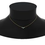 Load image into Gallery viewer, half-carat-graduating-marquise-diamond-necklace-with-emerald-in-FD-NK11130GEMGR-0.50CT-NL-YG
