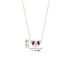Load image into Gallery viewer, half-carat-graduating-marquise-diamond-necklace-with-pink-sapphire-in-rose-gold-FD-NK11130GSADRPIANGLE1-0.50CT-NL-RG-HW