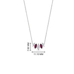 Load image into Gallery viewer, half-carat-graduating-marquise-diamond-necklace-with-pink-sapphire-in-FD-NK11130GSADRPI-0.50CT-NL-WG

