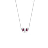 Load image into Gallery viewer, half-carat-graduating-marquise-diamond-necklace-with-pink-sapphire-in-white-gold-FD-NK11130GSADRPIANGLE1-0.50CT-NL-WG