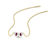 Load image into Gallery viewer, half-carat-graduating-marquise-diamond-necklace-with-pink-sapphire-in-yellow-gold-FD-NK11130GSADRPI-0.50CT-NL-YG
