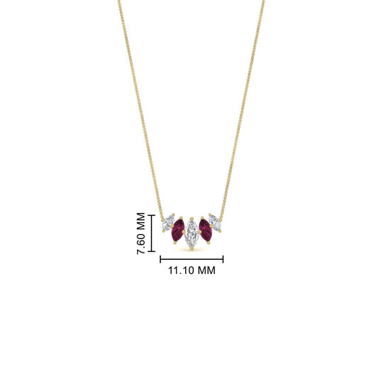 half-carat-graduating-marquise-diamond-necklace-with-pink-sapphire-in-yellow-gold-FD-NK11130GSADRPIANGLE1-0.50CT-NL-YG-HW