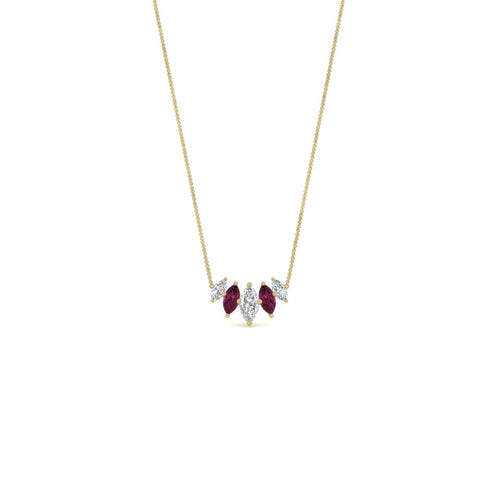 half-carat-graduating-marquise-diamond-necklace-with-pink-sapphire-in-yellow-gold-FD-NK11130GSADRPIANGLE1-0.50CT-NL-YG