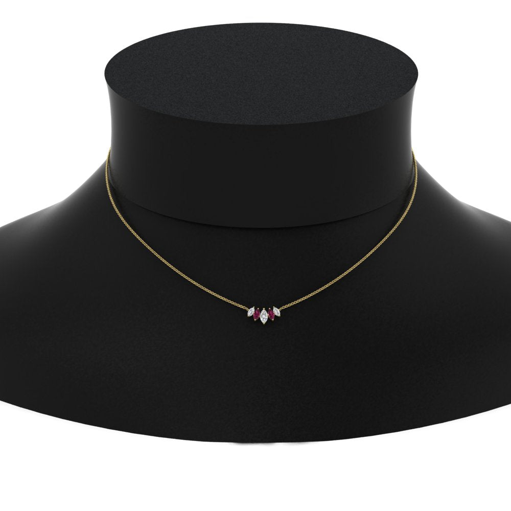 half-carat-graduating-marquise-diamond-necklace-with-pink-sapphire-in-FD-NK11130GSADRPI-0.50CT-NL-YG