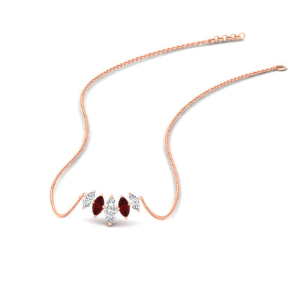 half-carat-graduating-marquise-diamond-necklace-in-rose-gold-FD-NK11130-0.50CT-NL-RG