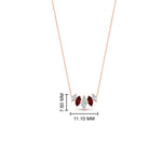 Load image into Gallery viewer, half-carat-graduating-marquise-diamond-necklace-with-ruby-in-FD-NK11130GRUDR-0.50CT-NL-RG
