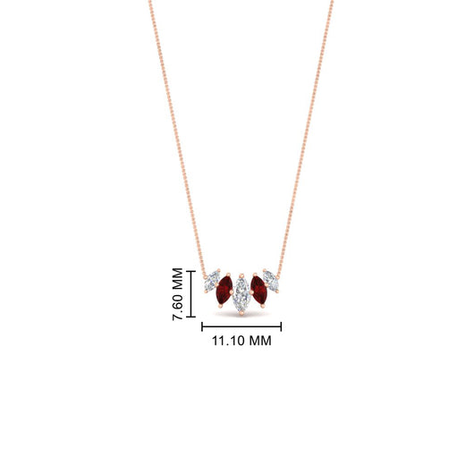 half-carat-graduating-marquise-diamond-necklace-with-ruby-in-rose-gold-FD-NK11130GRUDRANGLE1-0.50CT-NL-RG-HW
