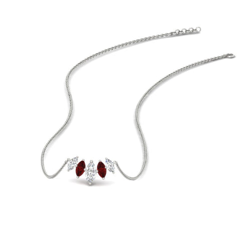 half-carat-graduating-marquise-diamond-necklace-with-ruby-in-white-gold-FD-NK11130GRUDR-0.50CT-NL-WG