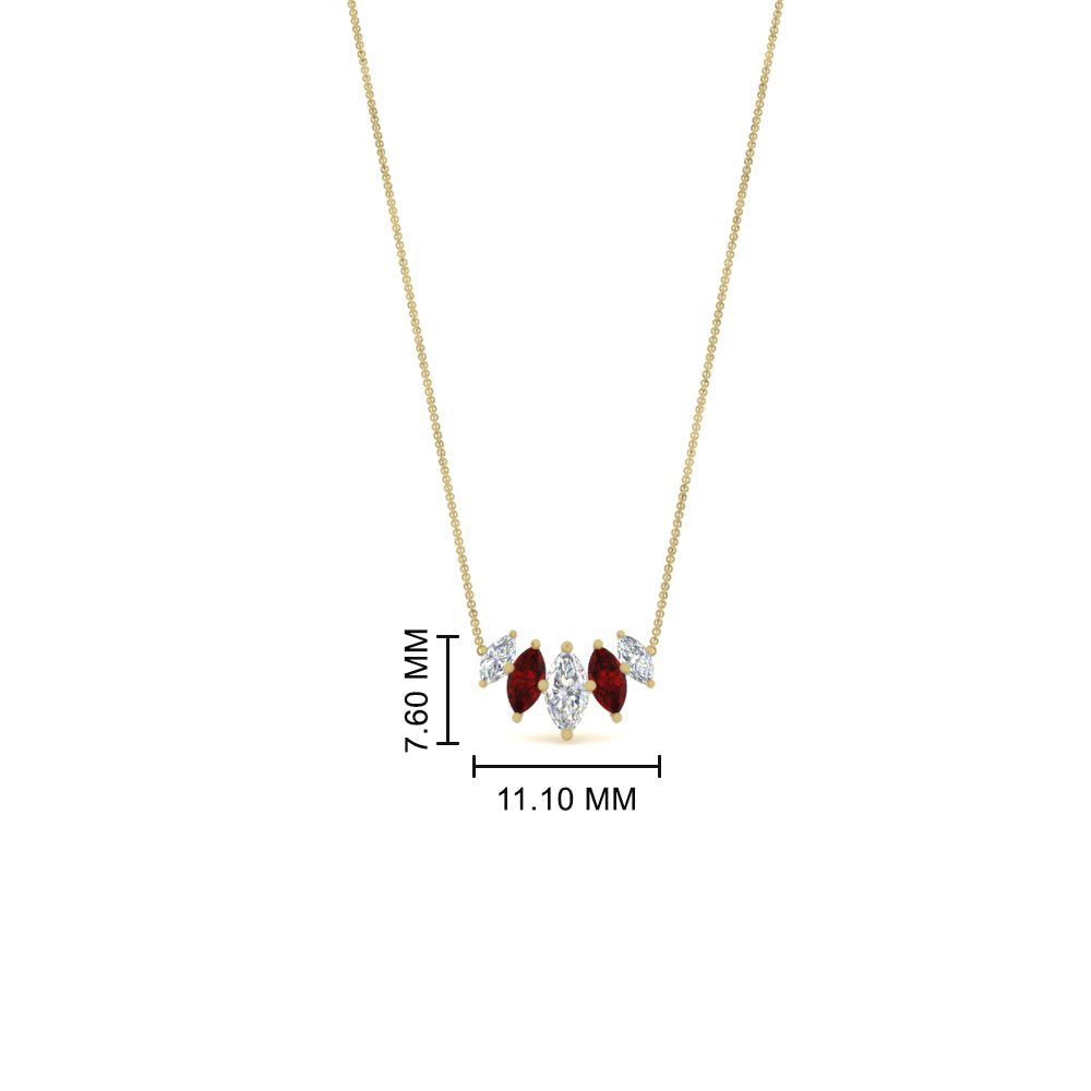 half-carat-graduating-marquise-diamond-necklace-with-ruby-in-FD-NK11130GRUDR-0.50CT-NL-YG